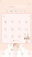 nana rabbit DodolLauncherTheme imagem de tela 1