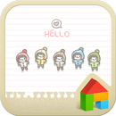 bebe(winter stiker)dodol theme APK