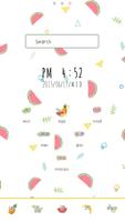 FruitPatternDodolLauncherTheme Affiche