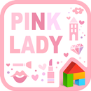 Pink Lady dodol launcher theme APK