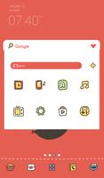 Red dodol launcher theme تصوير الشاشة 1