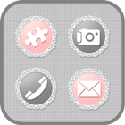 Pink Black Icon Theme icône