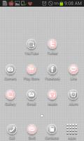 Pink Black Icon Theme capture d'écran 1