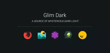 Glim - Dark Flat Icon Pack