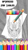 Coloring book for transformers Affiche