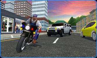 Police Traffic Highway Gangster Chase syot layar 2