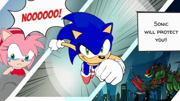 Super Sonic runner helps Amy ポスター