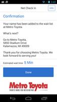 Net Check In - Metro Toyota screenshot 2