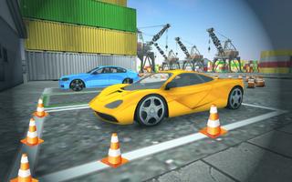 Car Parking Sea Port Zone 3D Affiche