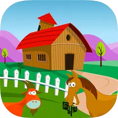 農場冒險為孩子免費。查找和學習的動物，字母，數字，蔬菜和水果 APK 下載