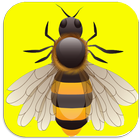 Hopping bee icon