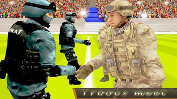 Commando Army Football Match Affiche