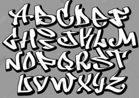 Drawing graffiti alphabet styles Screenshot 1