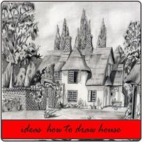 ideas how to draw house Affiche