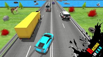 Traffic Highway Racing : illegal racer road driver poster