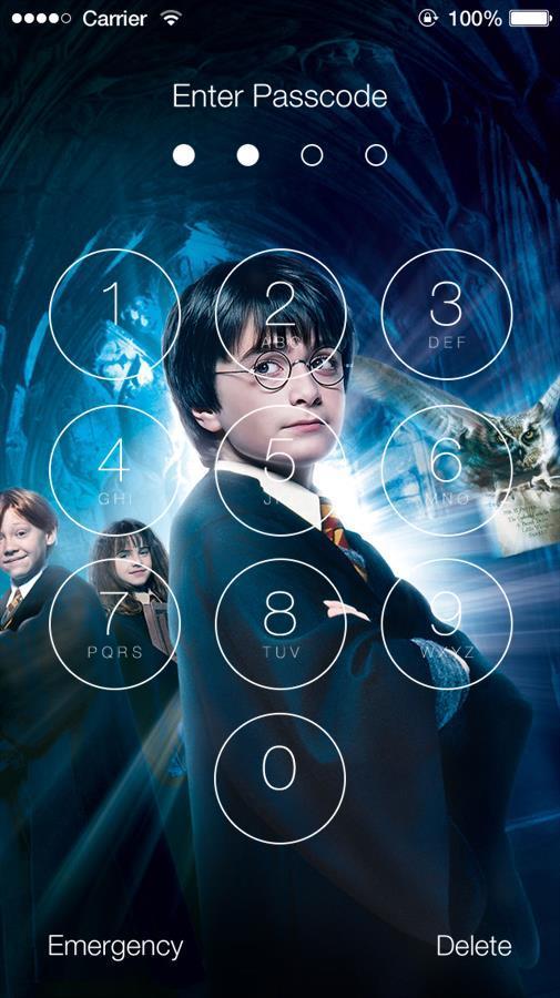 Lock Screen Harry Potter Logo Wallpaper