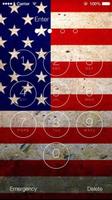 Us Flags Lock Screen Walpaper poster