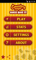 Guess Country Maps Quiz ポスター