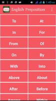 Poster English Preposition