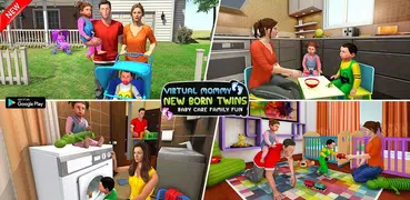 Virtual Mommy New Born Twins Baby Care Family Fun