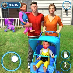 Baixar Virtual Mommy New Born Twins Baby Care Family Fun APK