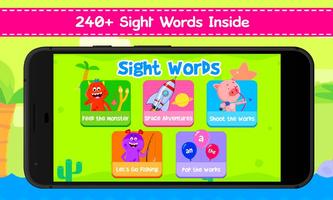Kindergarten Sight Word Games - Learn Sight Words Affiche