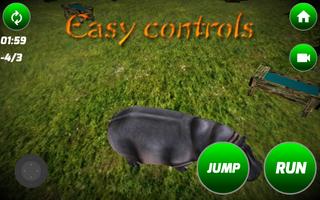 Big Hippopotamus Simulator स्क्रीनशॉट 3