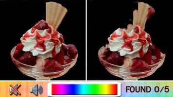 Encontre sorvete Diferença Cartaz