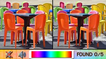 Find Difference chair پوسٹر