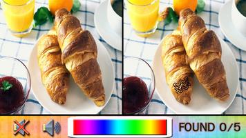 Encontrar desayuno Diferencia Poster