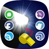 Flash Alert Call SMS - Whistle To Flashlight icône