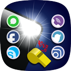 Flash Alert Call SMS - Whistle To Flashlight icône