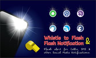 Flash Alert Call SMS - Whistle To Flashlight Affiche