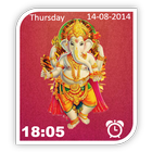 Digital Clock Ganesh LWP ไอคอน