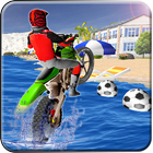 Strand Moto Bike Stunts Zeichen