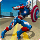 Flying Superhero Captain Robot Crime City Battle APK