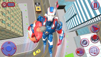 Fliegender Superheld-Kapitän Robot Crime Battle Screenshot 2