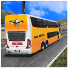 bus berg- rijden 3d-icoon