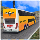 Icona autobus montagna guidare 3d