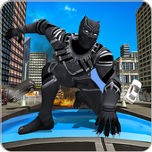 Panther Super Hero Crime City Battle 图标