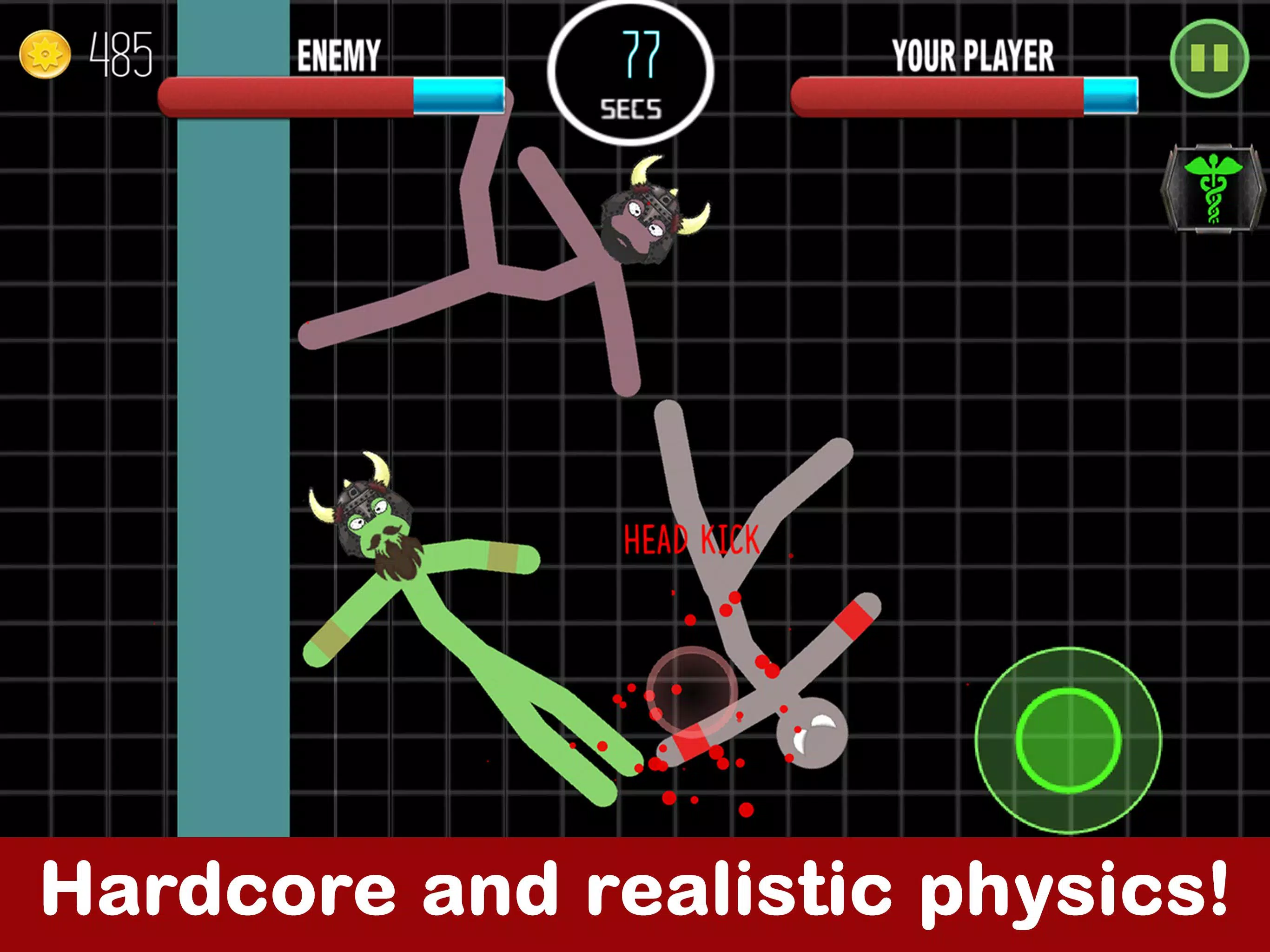 Stickman Fighting 2 Player Warriors Physics Games::Appstore for  Android