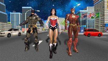 Superhero City Crime Battle: Street Crime Fighter Affiche