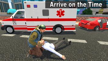 Big Ambulance Doctor Rescue 3D Affiche