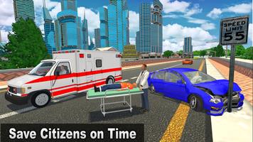 Big Ambulance Doctor Rescue 3D Ekran Görüntüsü 1