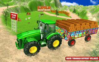 City Tractor Driving: Big Wheels Log Transporter screenshot 3