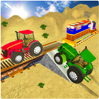 Heavy Duty Tractor Cargo Train Transport icon