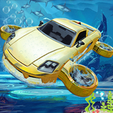 Juego de coche volador submari icono