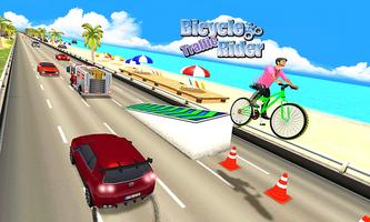Beach Bicycle Traffic Rider 3D screenshot 2