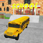 High School Bus Parking 3D icône