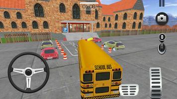 High School Bus Parking 3D capture d'écran 1